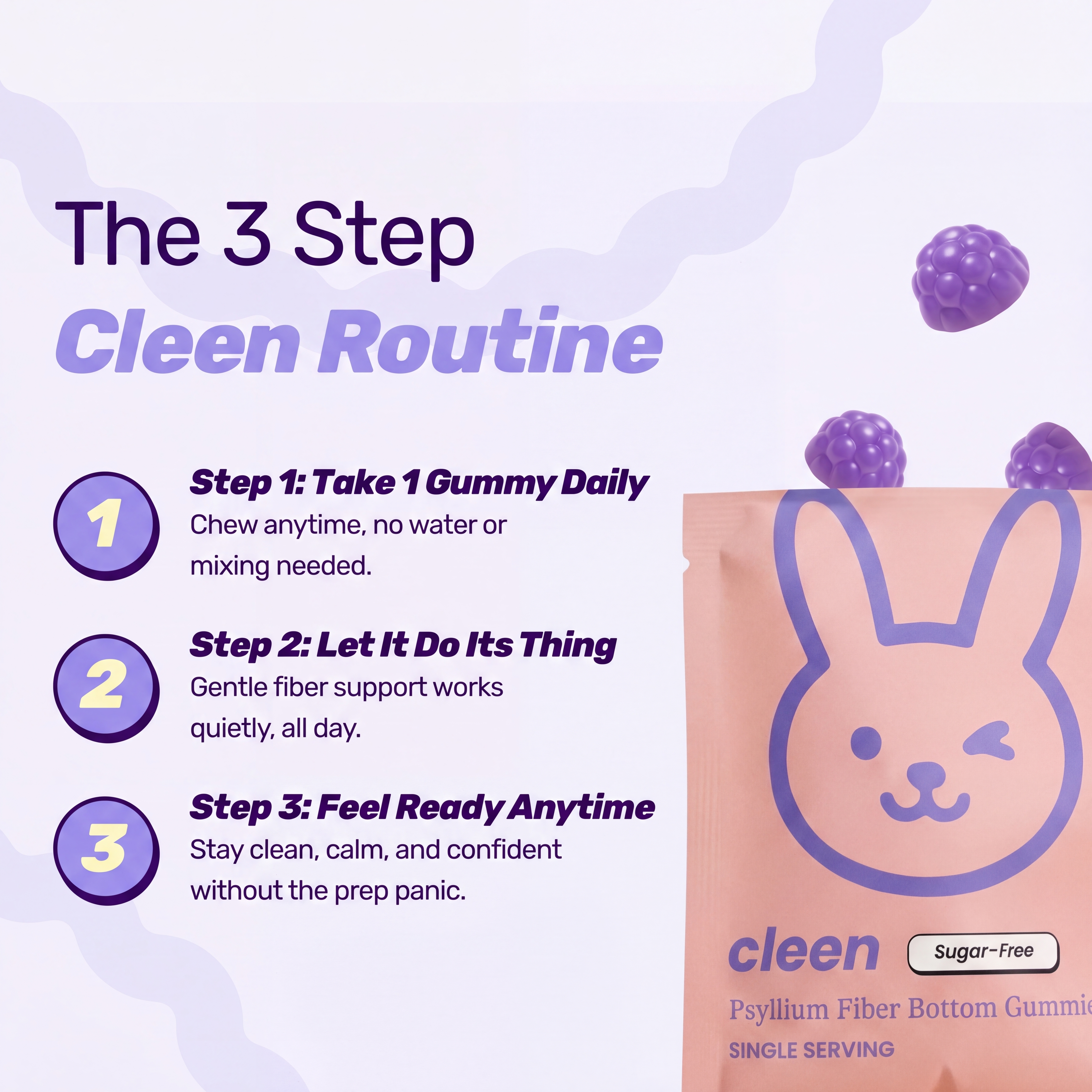Cleen Bottom Fiber Gummies