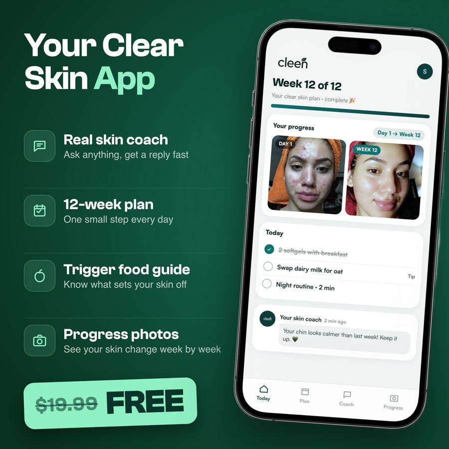 Your free Clear Skin App with a personal skin coach